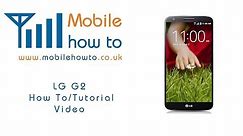 How To Turn On & Off Mobile Data - LG G2