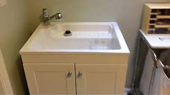 Glacier Bay Laundry Sink Cabinet Review and Installation