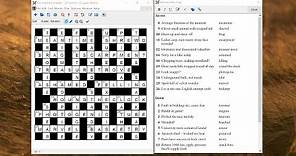 Creating a cryptic or quick crossword