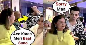 Karan Johar Mother Hiroo Johar Shouts On Him For Not Listening To Her