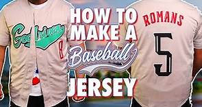 How To Make A Baseball Jersey With A Cricut