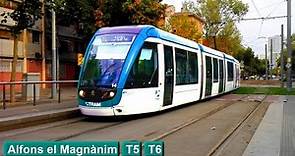 Alfons el Magnànim T5 - T6 : TRAM Barcelona ( Alstom Citadis 302 ) Trambesòs