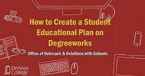 How to Create a Student Educational Plan on Degreeworks
