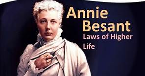 Annie Besant and the Laws of Higher Life: Tools for Leading a Life of Service | Sabine Van Osta