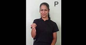 The Alphabet - Trinidad and Tobago Sign Language Tutorial