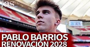 ATLÉTICO | PABLO BARRIOS habla de su RENOVACIÓN hasta 2028 con el ATLÉTICO DE MADRID | AS