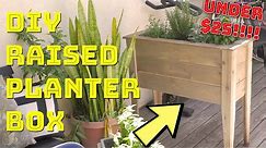 DIY Raised Planter Box Cheap