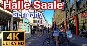 Halle Saale Germany 🇩🇪 - June 2022 - 4K-60fps the Best, Walking Tour (▶️11min)