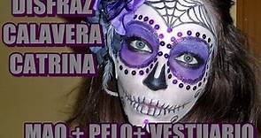 *Halloween* Disfraz calavera mexicana (Catrina)