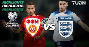 Macedonia del Norte Vs Inglaterra - HIGHLIGHTS | UEFA Qualifiers 2023 | TUDN