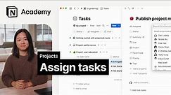 Assigning tasks to others