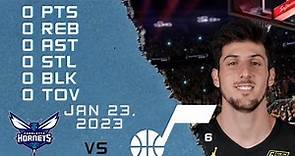 Leandro Bolmaro NBA Player Highlights 23-01-2023 JAZZ vs HORNETS REGULAR SEASON