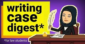 How to case digest with sample | Law School Philippines