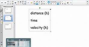Tracker - how to find distance, time & velocity