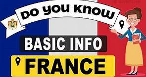 Do You Know France Basic Information | World Countries Information #63 - General Knowledge & Quizzes