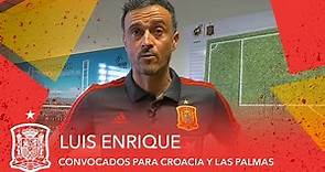 VIDEO | Luis Enrique presenta su colección de convocados para Croacia y Las Palmas