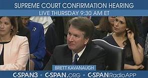 LIVE: Confirmation hearing for Supreme Court nominee Judge Brett Kavanaugh (Day 3)