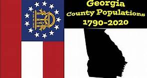 Georgia County Populations | 1790-2020