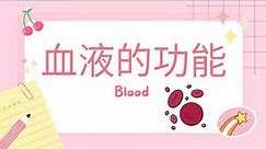 血液Blood | 血液的成分和功能 | 红血球Erythrocyte、白血球Leucocyte& 血小板Platelet的功能