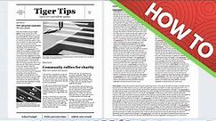 How to Make a Newspaper Format on Word Using a Template