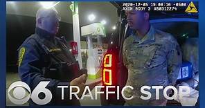 Officer speaks with U.S. Army second lieutenant Caron Nazario following Va. traffic stop