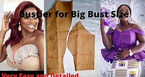 PLUS SIZE BUSTIER (WELL DETAILED)