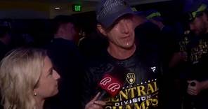 Craig Counsell after winning the National League Central