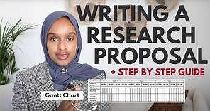 How To Write A Successful Research Proposal | EASY 3-STEP WRITING GUIDE