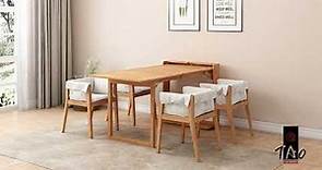 TAO DESIGN GROUP - 北歐伸縮折疊實木餐桌