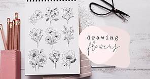 How To Draw Flowers | Florals Step By Step