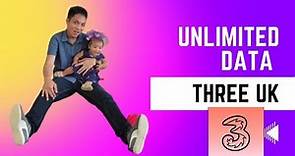3UK Three Uk unlimited data £35 only on Pay as you go
