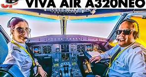 Viva Air A320NEO Cockpit across Colombia🇨🇴