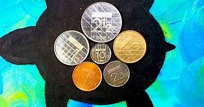Netherlands 1988 Coins - 5 Gulden Guilder - 2 1/2 Gulden- 1 Gulden - 25, 10 and 5 Cent - Nederlanden