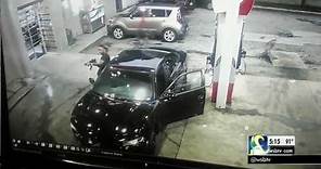 RAW VIDEO: Surveillance camera shows shootout at Atlanta gas station | WSB-TV