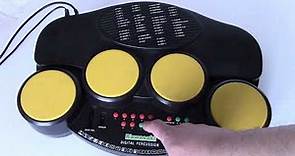 2000 Kawasaki Deluxe Electronic Lo-Fi Drum Machine First Act DSI Toys 57761 Toy Drum Pad Kit