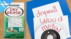 Does Dry Erase Paint work? Whiteboard paint by Rust-Oleum