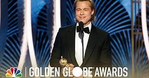 Brad Pitt Wins Best Supporting Actor - 2020 Golden Globes