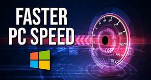 How to Increase Your PC Speed for FREE! (Best Settings)