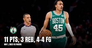 Dalano Banton (11 PTS, 3 REB, 4-4 FG) Celtics Highlights vs Pacers: All Possessions (11/1/23)