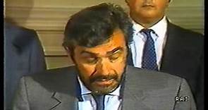 13 luglio 1987 -Il Presidente Giovanni Goria ha appena ricevuto l'incarico