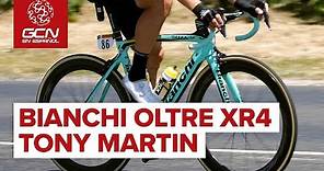 La Bicicleta Bianchi Oltre XR4 de Tony Martin del Jumbo-Visma