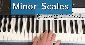 Minor Scales - Natural, harmonic and melodic explained