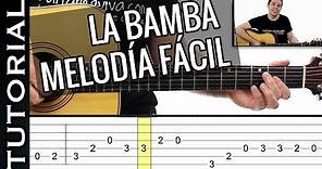 como tocar LA BAMBA melodía FACIL en guitarra ( sólo 2 dedos! ) principiantes y novatos