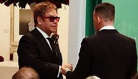 Sir Elton John and David Furnish marry