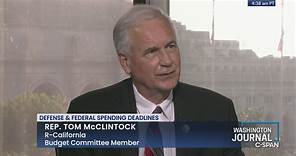 Washington Journal-Rep. Tom McClintock on Federal Spending and Republican Investigations