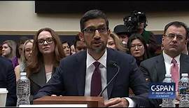 Google CEO Sundar Pichai complete opening statement (C-SPAN)