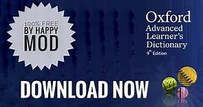 Oxford Advanced Learners Dictionary FREE PRO DOWNLOAD