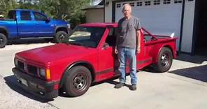 1991 Chevy S10 pick up with rear engine Cadillac V8 500
