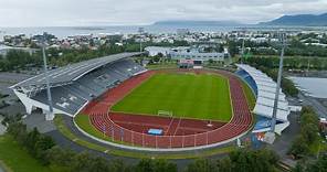 Laugardalsvöllur Stadium in Reykjavík by drone - DJI MAVIC 3