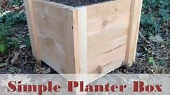 How to Build this Super Easy Planter Box - DIY Cedar Planter Box Tutorial